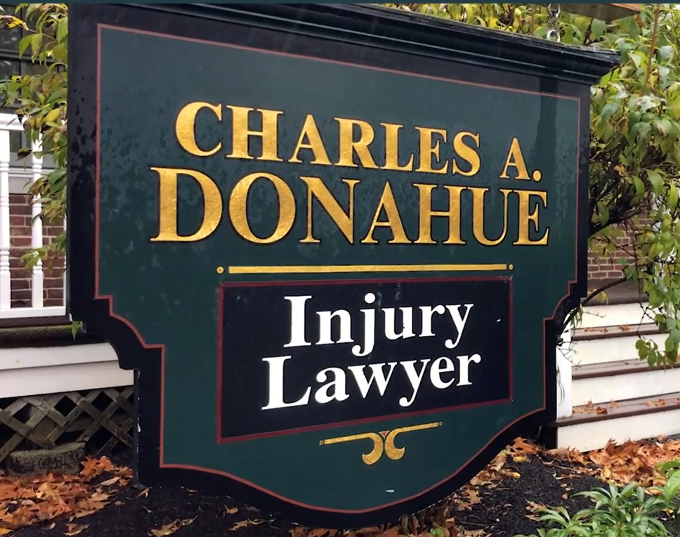 charles a donahue injury lawyer sign